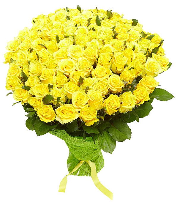 купить цветы Букет из желтых роз