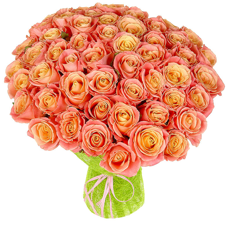 купить цветы Букет из коралловых роз 